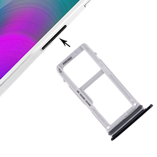 For Galaxy A3 (2017) / A320 SIM Card Tray + Micro SD Card Tray (Black) - Card Tray by buy2fix | Online Shopping UK | buy2fix