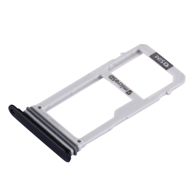 For Galaxy A3 (2017) / A320 SIM Card Tray + Micro SD Card Tray (Black) - Card Tray by buy2fix | Online Shopping UK | buy2fix
