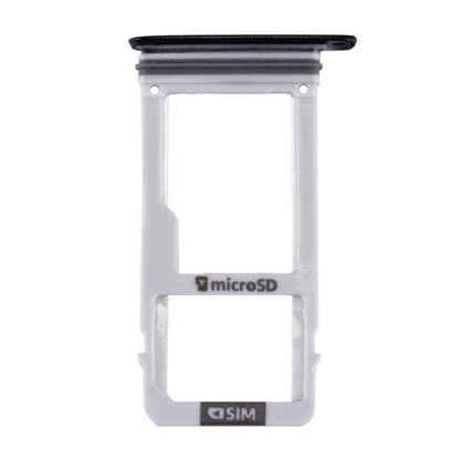 For Galaxy A3 (2017) / A320 SIM Card Tray + Micro SD Card Tray (Black) - Card Tray by buy2fix | Online Shopping UK | buy2fix