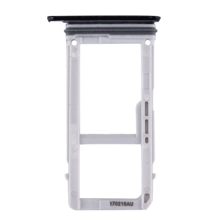 For Galaxy A3 (2017) / A320 SIM Card Tray + Micro SD Card Tray (Black) - Card Tray by buy2fix | Online Shopping UK | buy2fix