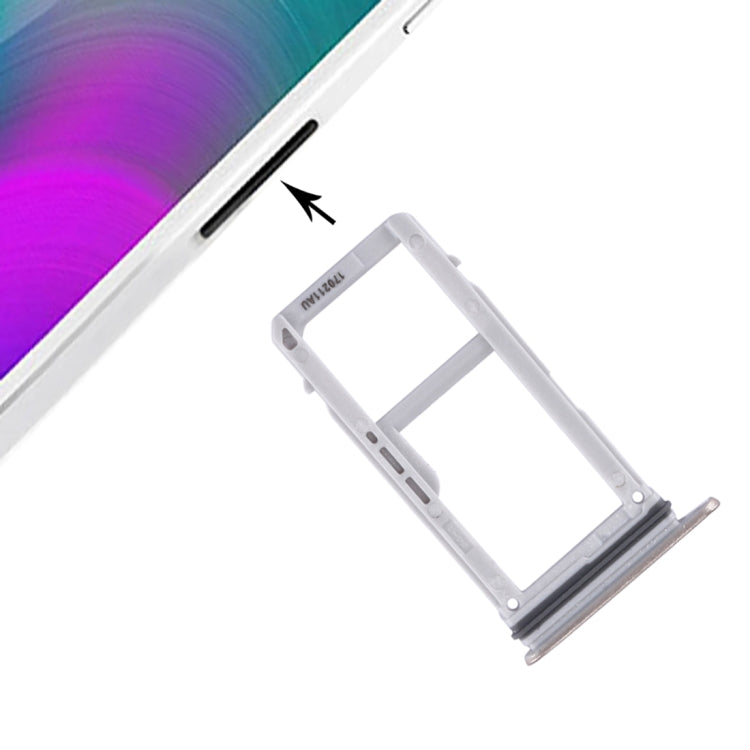 For Galaxy A3 (2017) / A320 SIM Card Tray + Micro SD Card Tray (Gold) - Card Tray by buy2fix | Online Shopping UK | buy2fix