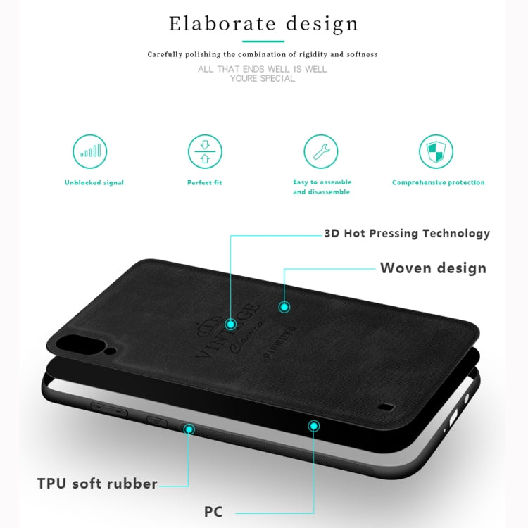 PINWUYO Shockproof Waterproof Full Coverage PC + TPU + Skin Protective Case for Galaxy M10 (Grey) - Galaxy Phone Cases by PINWUYO | Online Shopping UK | buy2fix