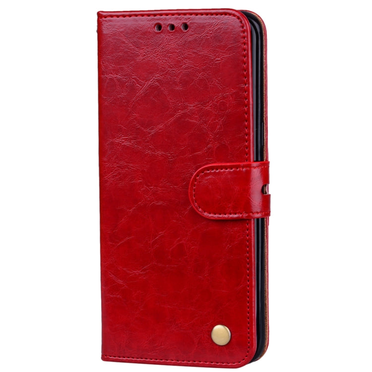 For Galaxy S8 Business Style Oil Wax Texture Horizontal Flip Leather Case with Holder & Card Slots & Wallet(Red) by buy2fix