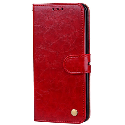 For Galaxy S8 Business Style Oil Wax Texture Horizontal Flip Leather Case with Holder & Card Slots & Wallet(Red) by buy2fix