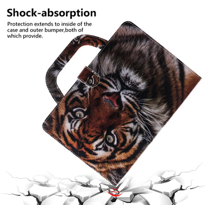 Tiger Pattern Horizontal Flip Leather Case for Galaxy Tab A 8 (2019) / P200 / P205, with Holder & Card Slot & Wallet by buy2fix