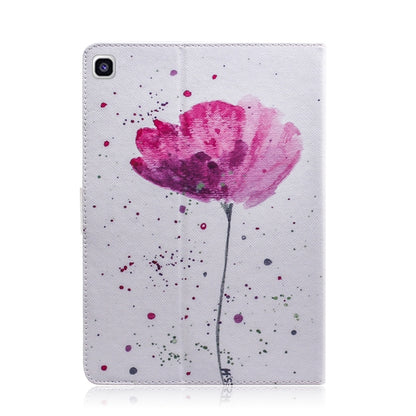 Purple Orchids Pattern Horizontal Flip Leather Case for Galaxy Tab A 8 (2019) / P200 / P205, with Holder & Card Slot & Wallet by buy2fix