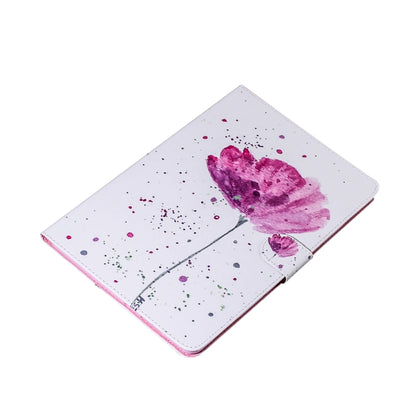 Purple Orchids Pattern Horizontal Flip Leather Case for Galaxy Tab A 8 (2019) / P200 / P205, with Holder & Card Slot & Wallet by buy2fix