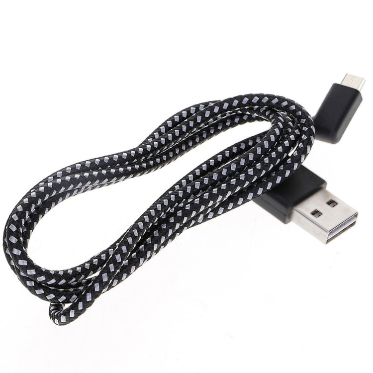 1m 2A USB to USB-C / Type-C Nylon Weave Style Double Elbow Data Sync Charging Cable - USB-C & Type-C Cable by buy2fix | Online Shopping UK | buy2fix