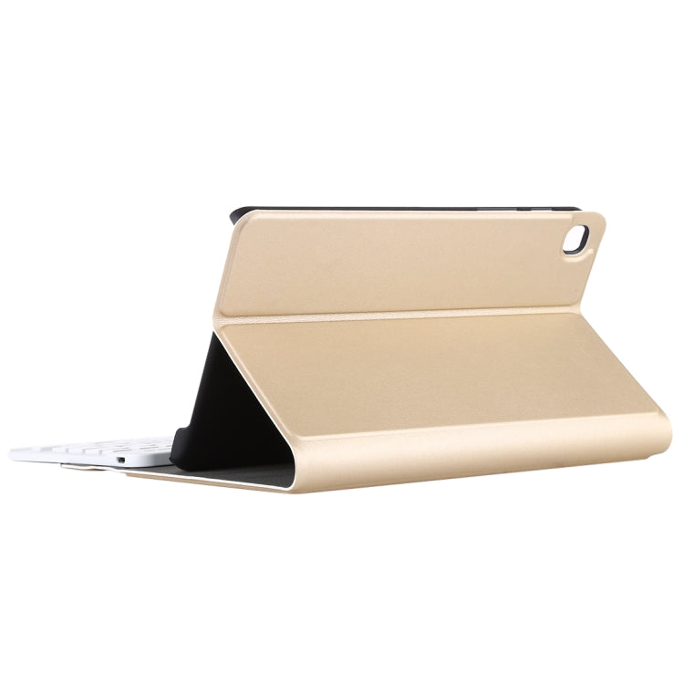 Ultra-thin Detachable Magnetic Bluetooth Keyboard Leather Tablet Case for Galaxy Tab A 8.0 2019 P200 / P205, with Holder(Gold) - Samsung Keyboard by buy2fix | Online Shopping UK | buy2fix