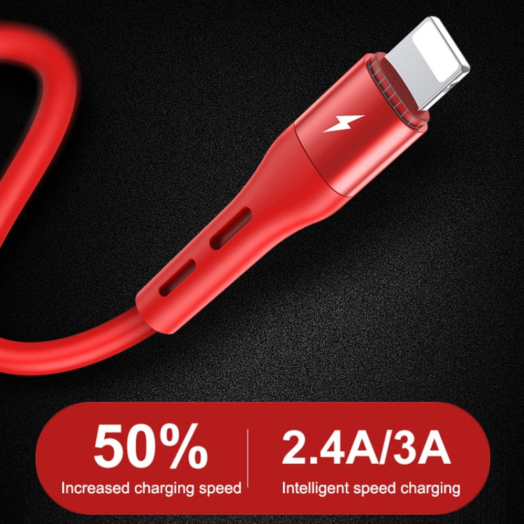 TOTUDESIGN BTA-028 Soft Series 3A Type-C / USB-C Silicone Charging Cable, Length: 1m (Red) - USB-C & Type-C Cable by TOTUDESIGN | Online Shopping UK | buy2fix