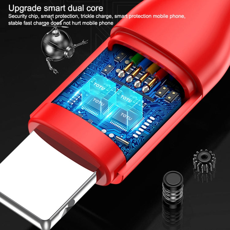 TOTUDESIGN BTA-028 Soft Series 3A Type-C / USB-C Silicone Charging Cable, Length: 1m (Red) - USB-C & Type-C Cable by TOTUDESIGN | Online Shopping UK | buy2fix