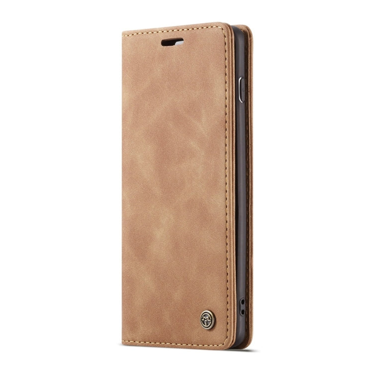 CaseMe-013 Multifunctional Retro Frosted Horizontal Flip Leather Case for Galaxy S10, with Card Slot & Holder & Wallet (Brown) by CaseMe