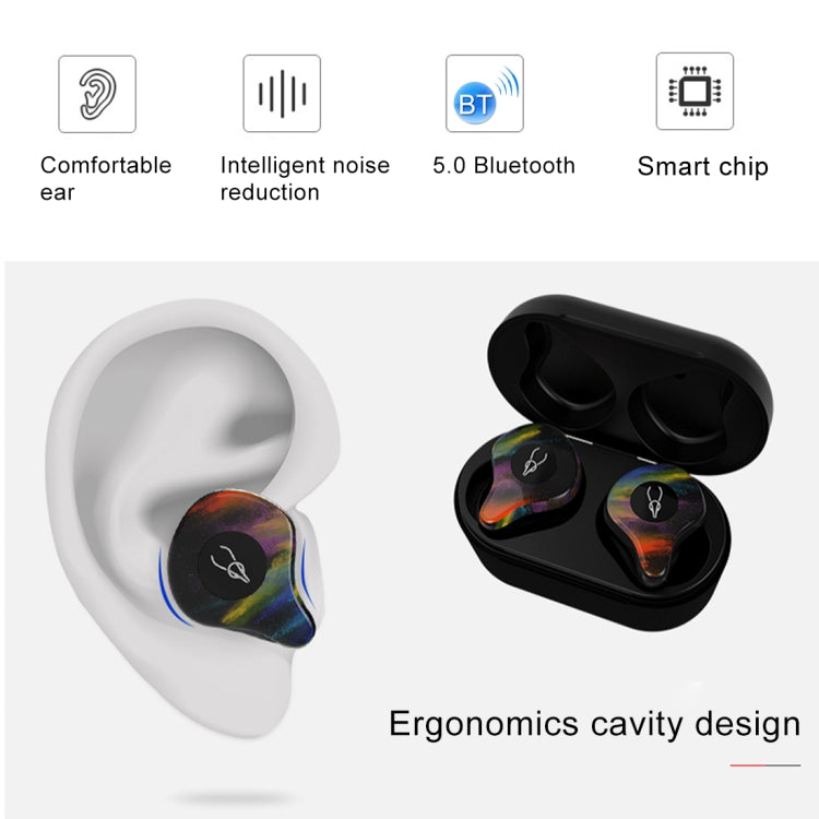 SABBAT X12PRO Mini Bluetooth 5.0 In-Ear Stereo Earphone with Charging Box, For iPad, iPhone, Galaxy, Huawei, Xiaomi, LG, HTC and Other Smart Phones(Cherry Blossoms) - Bluetooth Earphone by Sabbat | Online Shopping UK | buy2fix