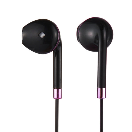 Black Wire Body 3.5mm In-Ear Earphone with Line Control & Mic for iPhone, Galaxy, Huawei, Xiaomi, LG, HTC and Other Smart Phones(Purple) by buy2fix