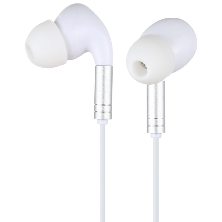 520 8 Pin Interface In-ear Wired Wire-control Earphone with Silicone Earplugs, Cable Length: 1.2m (White) - Normal Style Earphone by buy2fix | Online Shopping UK | buy2fix