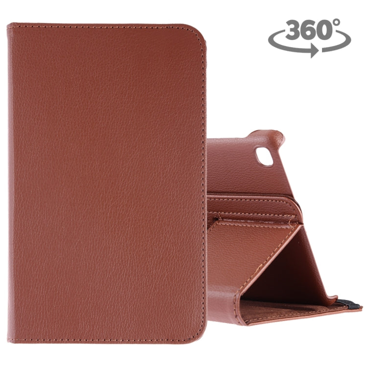 Litchi Texture Horizontal Flip 360 Degrees Rotation Leather Case for Galaxy Tab A 8 (2019) / P200 / P205, with Holder (Brown) by buy2fix