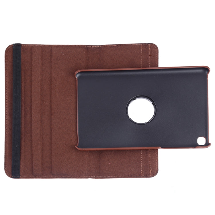 Litchi Texture Horizontal Flip 360 Degrees Rotation Leather Case for Galaxy Tab A 8 (2019) / P200 / P205, with Holder (Brown) by buy2fix