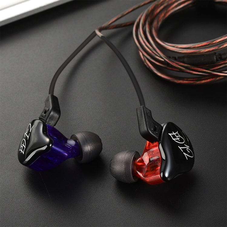 KZ ED12 3.5mm Jack Hanging Ear Sports Design In-Ear Style Wire Control Earphone, Cable Length: 1.2m by KZ