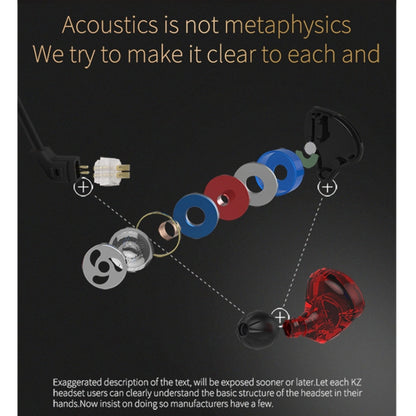 KZ ED12 3.5mm Jack Hanging Ear Sports Design In-Ear Style Wire Control Earphone, Cable Length: 1.2m by KZ