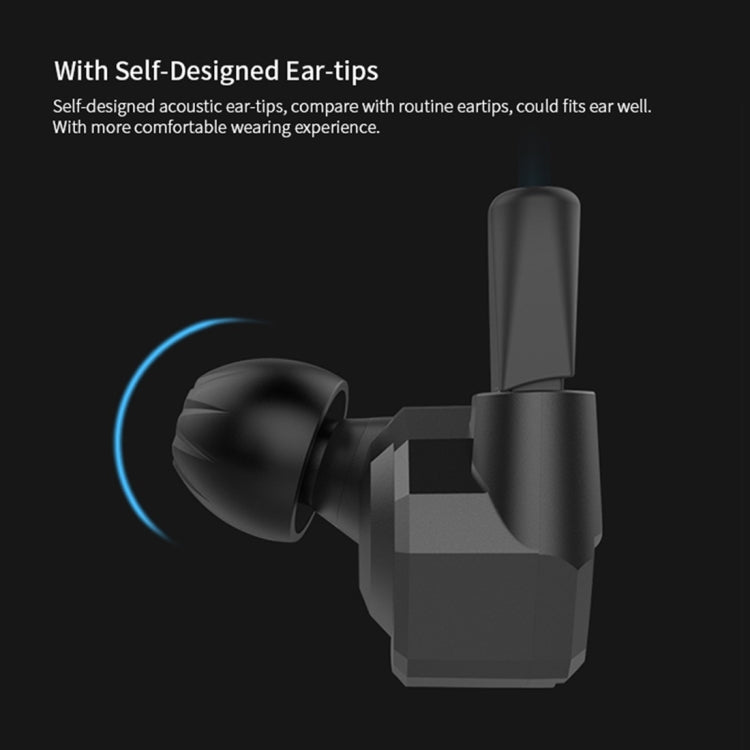 KZ ZS6 3.5mm Plug Hanging Ear Sports Design In-Ear Style Wire Control Earphone, Cable Length: 1.2m(Grey) - In Ear Wired Earphone by KZ | Online Shopping UK | buy2fix