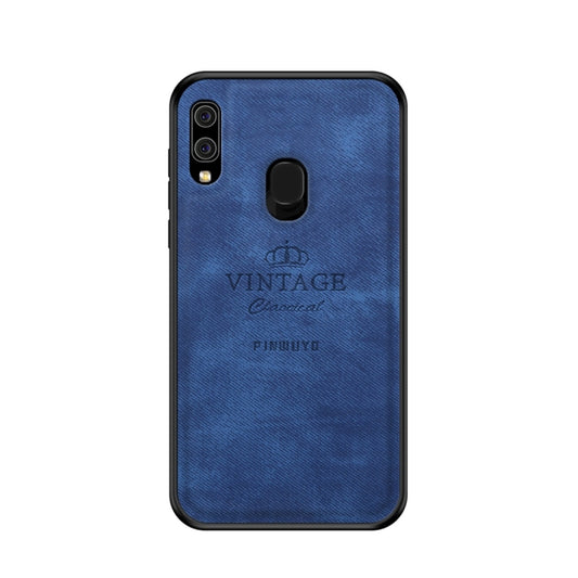 PINWUYO Shockproof Waterproof Full Coverage PC + TPU + Skin Protective Case for Galaxy A20 / A30 (Blue) - Galaxy Phone Cases by PINWUYO | Online Shopping UK | buy2fix