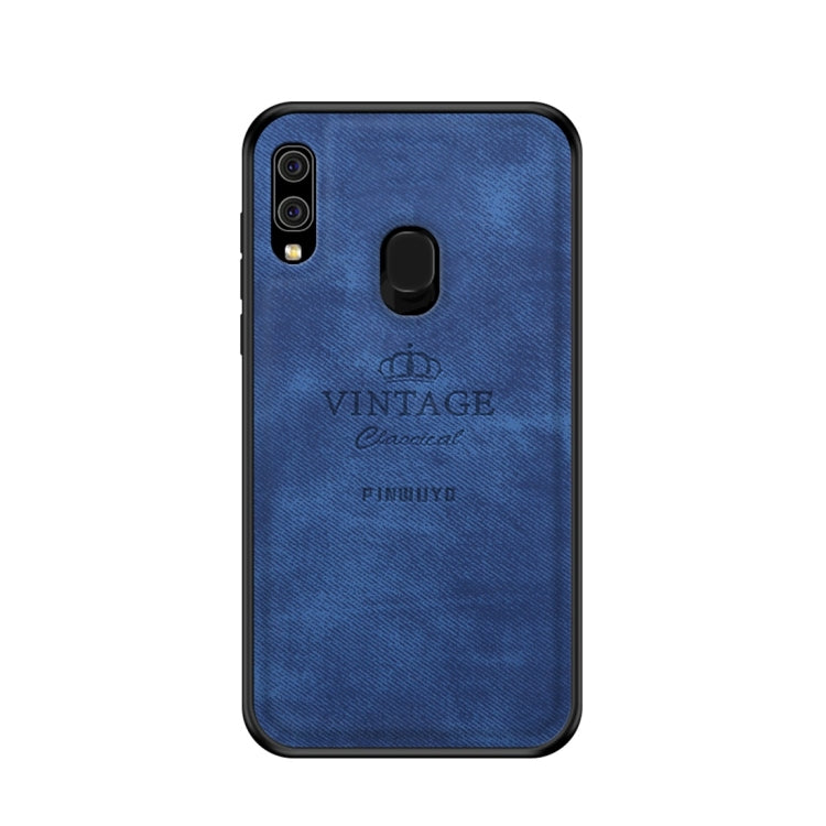 PINWUYO Shockproof Waterproof Full Coverage PC + TPU + Skin Protective Case for Galaxy A20 / A30 (Blue) - Galaxy Phone Cases by PINWUYO | Online Shopping UK | buy2fix
