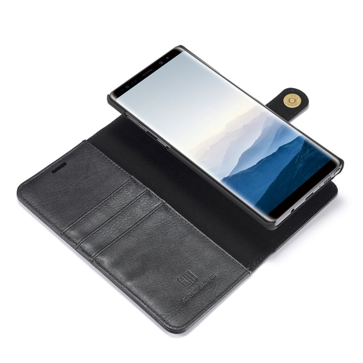 DG.MING Crazy Horse Texture Flip Detachable Magnetic Leather Case for Galaxy Note 9, with Holder & Card Slots & Wallet(Black) - Galaxy Phone Cases by DG.MING | Online Shopping UK | buy2fix