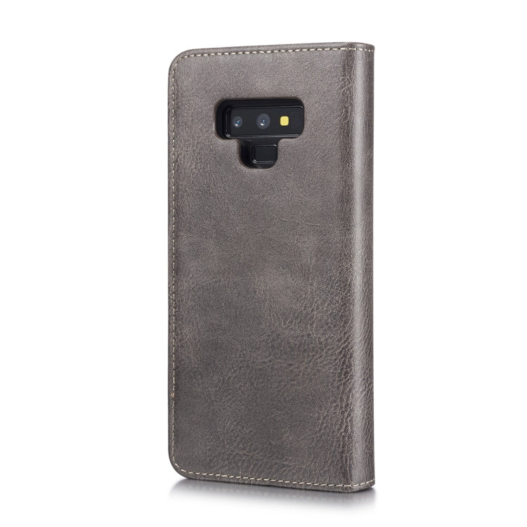DG.MING Crazy Horse Texture Flip Detachable Magnetic Leather Case for Galaxy Note 9, with Holder & Card Slots & Wallet(Grey) - Galaxy Phone Cases by DG.MING | Online Shopping UK | buy2fix