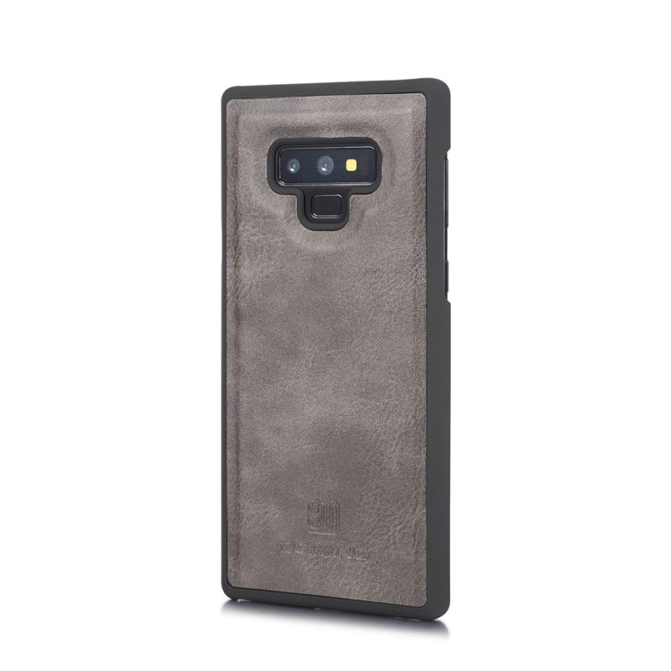 DG.MING Crazy Horse Texture Flip Detachable Magnetic Leather Case for Galaxy Note 9, with Holder & Card Slots & Wallet(Grey) - Galaxy Phone Cases by DG.MING | Online Shopping UK | buy2fix