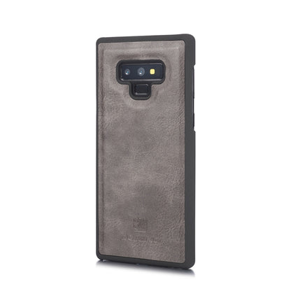 DG.MING Crazy Horse Texture Flip Detachable Magnetic Leather Case for Galaxy Note 9, with Holder & Card Slots & Wallet(Grey) - Galaxy Phone Cases by DG.MING | Online Shopping UK | buy2fix