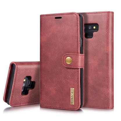 DG.MING Crazy Horse Texture Flip Detachable Magnetic Leather Case for Galaxy Note 9, with Holder & Card Slots & Wallet(Red) - Galaxy Phone Cases by DG.MING | Online Shopping UK | buy2fix