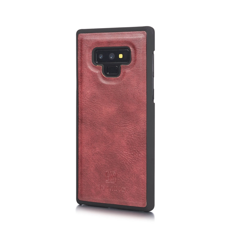 DG.MING Crazy Horse Texture Flip Detachable Magnetic Leather Case for Galaxy Note 9, with Holder & Card Slots & Wallet(Red) - Galaxy Phone Cases by DG.MING | Online Shopping UK | buy2fix