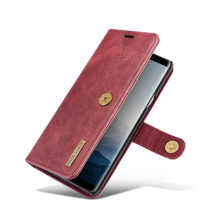 DG.MING Crazy Horse Texture Flip Detachable Magnetic Leather Case for Galaxy Note 9, with Holder & Card Slots & Wallet(Red) - Galaxy Phone Cases by DG.MING | Online Shopping UK | buy2fix