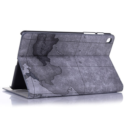 Map Texture Horizontal Flip Leather Case for Galaxy Tab A 8 (2019) P200 / P205, with Holder & Card Slots & Wallet, Random Texture Delivery by buy2fix