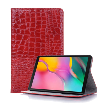 Crocodile Texture Horizontal Flip Leather Case for Galaxy Tab A 8 (2019) P200 / P205, with Holder & Card Slots & Wallet(Red) by buy2fix