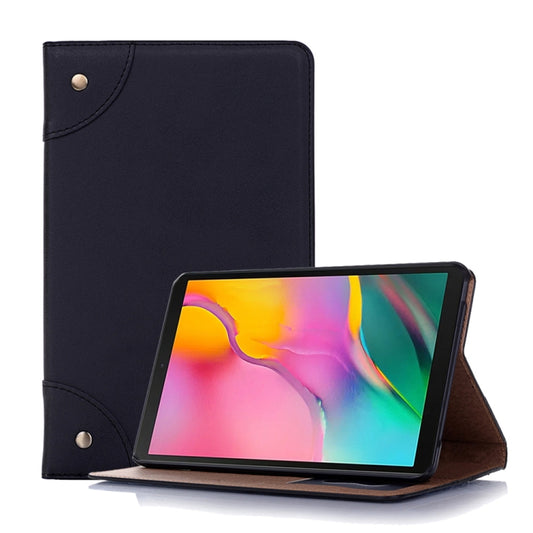 Retro Book Style Horizontal Flip Leather Case for Galaxy Tab A 8 (2019) P200 / P205, with Holder & Card Slots & Wallet (Black) by buy2fix