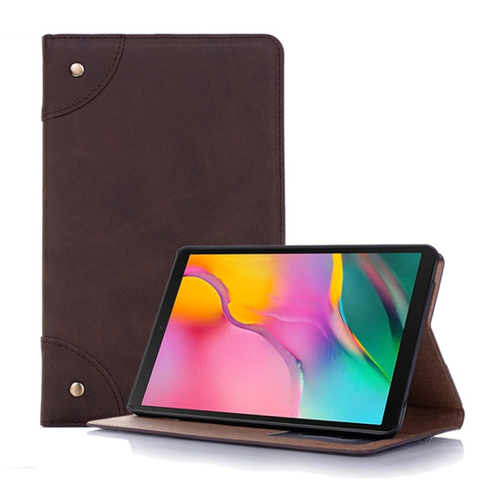 Retro Book Style Horizontal Flip Leather Case for Galaxy Tab A 8 (2019) P200 / P205, with Holder & Card Slots & Wallet (Coffee) by buy2fix