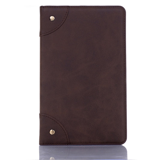 Retro Book Style Horizontal Flip Leather Case for Galaxy Tab A 8 (2019) P200 / P205, with Holder & Card Slots & Wallet (Coffee) by buy2fix