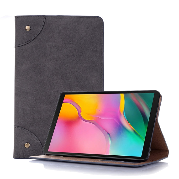 Retro Book Style Horizontal Flip Leather Case for Galaxy Tab A 8 (2019) P200 / P205, with Holder & Card Slots & Wallet (Grey) by buy2fix