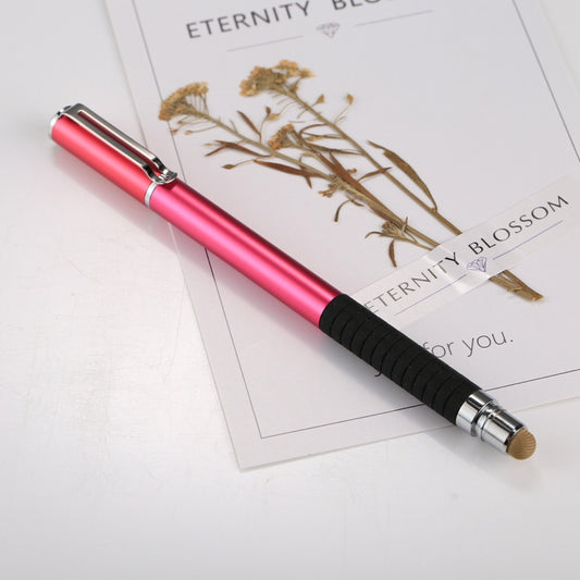 Universal 2 in 1 Multifunction Round Thin Tip Capacitive Touch Screen Stylus Pen, For iPhone, iPad, Samsung, and Other Capacitive Touch Screen Smartphones or Tablet PC(Magenta) by buy2fix
