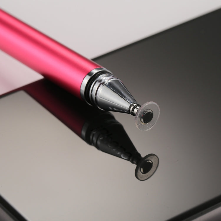 Universal 2 in 1 Multifunction Round Thin Tip Capacitive Touch Screen Stylus Pen, For iPhone, iPad, Samsung, and Other Capacitive Touch Screen Smartphones or Tablet PC(Magenta) - Stylus Pen by buy2fix | Online Shopping UK | buy2fix