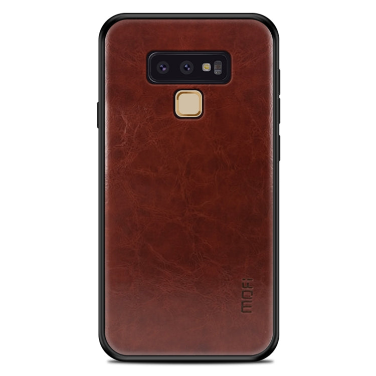 MOFI Shockproof TPU + PC + Leather Pasted Case for Galaxy Note 9(Dark Brown) - Galaxy Phone Cases by MOFI | Online Shopping UK | buy2fix