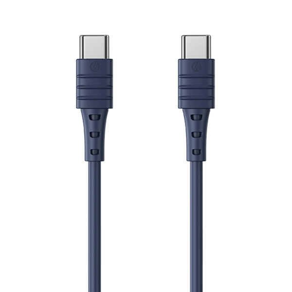 REMAX RC-068 PD 65W Type-C / USB-C to Type-C / USB-C High Elastic TPE Fast Charging Data Cable, Length: 1m (Blue) by REMAX