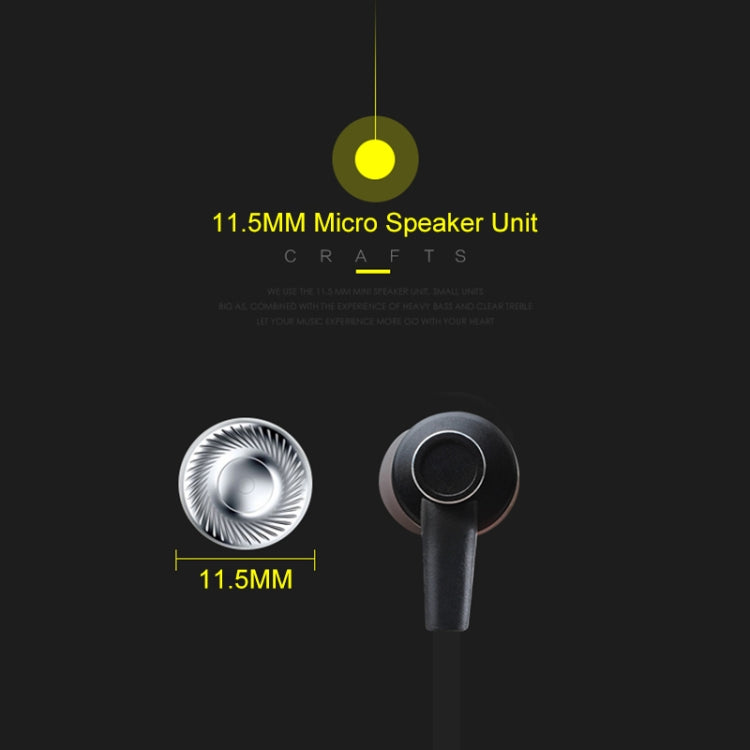 awei ES-10TY TPE In-ear Wire Control Earphone with Mic, For iPhone, iPad, Galaxy, Huawei, Xiaomi, LG, HTC and Other Smartphones(Black) - In Ear Wired Earphone by awei | Online Shopping UK | buy2fix