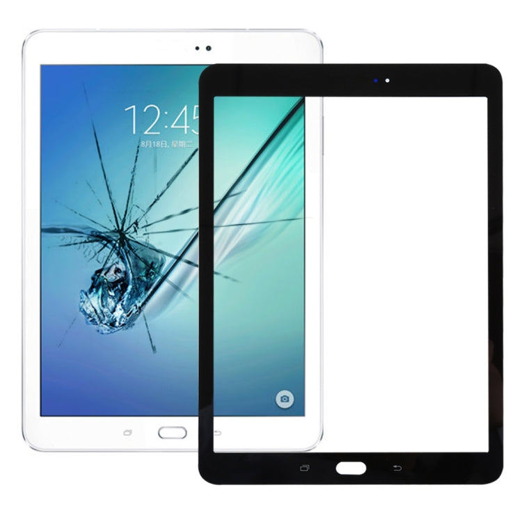 For Galaxy Tab S2 9.7 / T810 / T813 / T815 / T820 / T825 Front Screen Outer Glass Lens (Black) - Outer Glass Lens by buy2fix | Online Shopping UK | buy2fix
