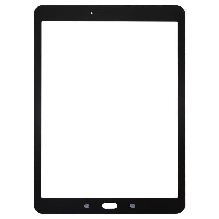 For Galaxy Tab S2 9.7 / T810 / T813 / T815 / T820 / T825 Front Screen Outer Glass Lens (Black) - Outer Glass Lens by buy2fix | Online Shopping UK | buy2fix