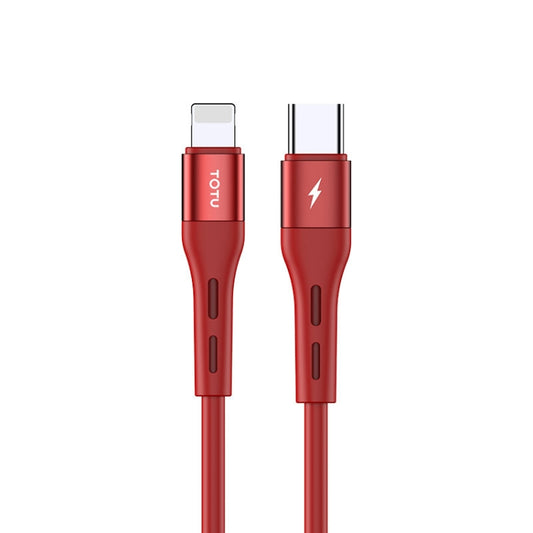 TOTUDESIGN BPD-002 Soft Series 8 Pin PD3.0 Quick Charging Cable, Length: 1m (Red) - Multifunction Cable by TOTUDESIGN | Online Shopping UK | buy2fix