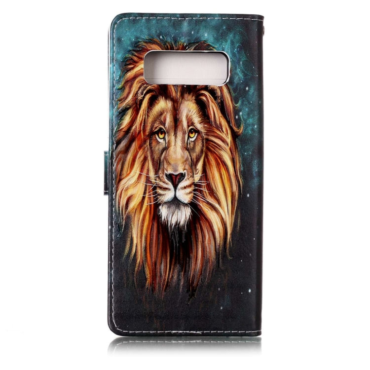 For Galaxy Note 8 Embossed Lion Pattern Horizontal Flip Leather Case with Holder & Card Slots & Wallet & Photo Frame by buy2fix