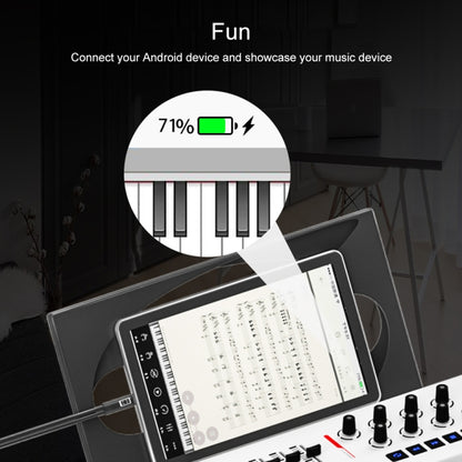 1m USB-C / Type-C to MIDI + USB Sound Card Audio Connection Sync Charging Cable(Black) - Video & Audio Cable by buy2fix | Online Shopping UK | buy2fix