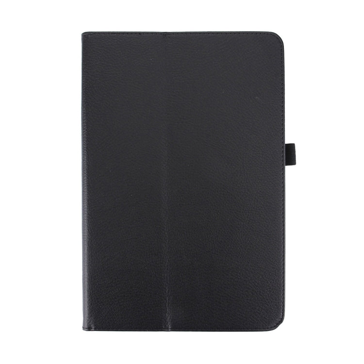 For Galaxy Tab A 10.1 (2016) / P585 Litchi Texture Horizontal Flip Leather Case with Holder(Black) by buy2fix